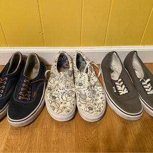 Vans Boat Shoes - Navy, White, Gray